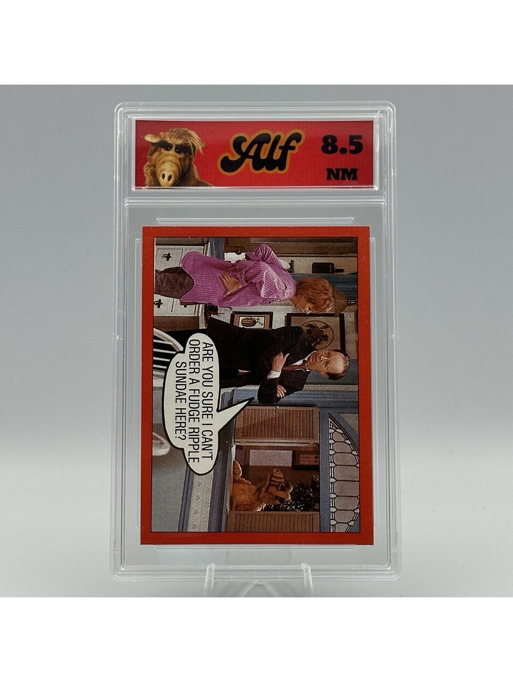 ALF 1988 Topps Card #75 The Shumway Family Tree BDG 8.5 Near Mint